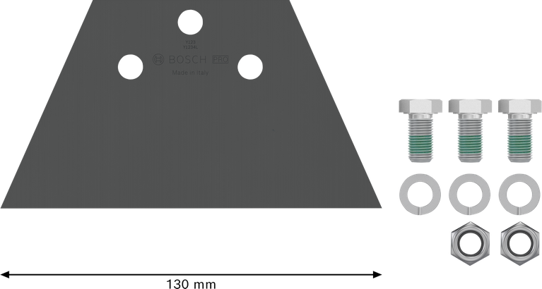 Juego de repuesto para rascador de suelo Bosch PRO SDS plus de 130 mm.